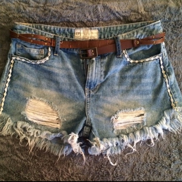 Free People High Waisted Shorts - Picture 1 of 3